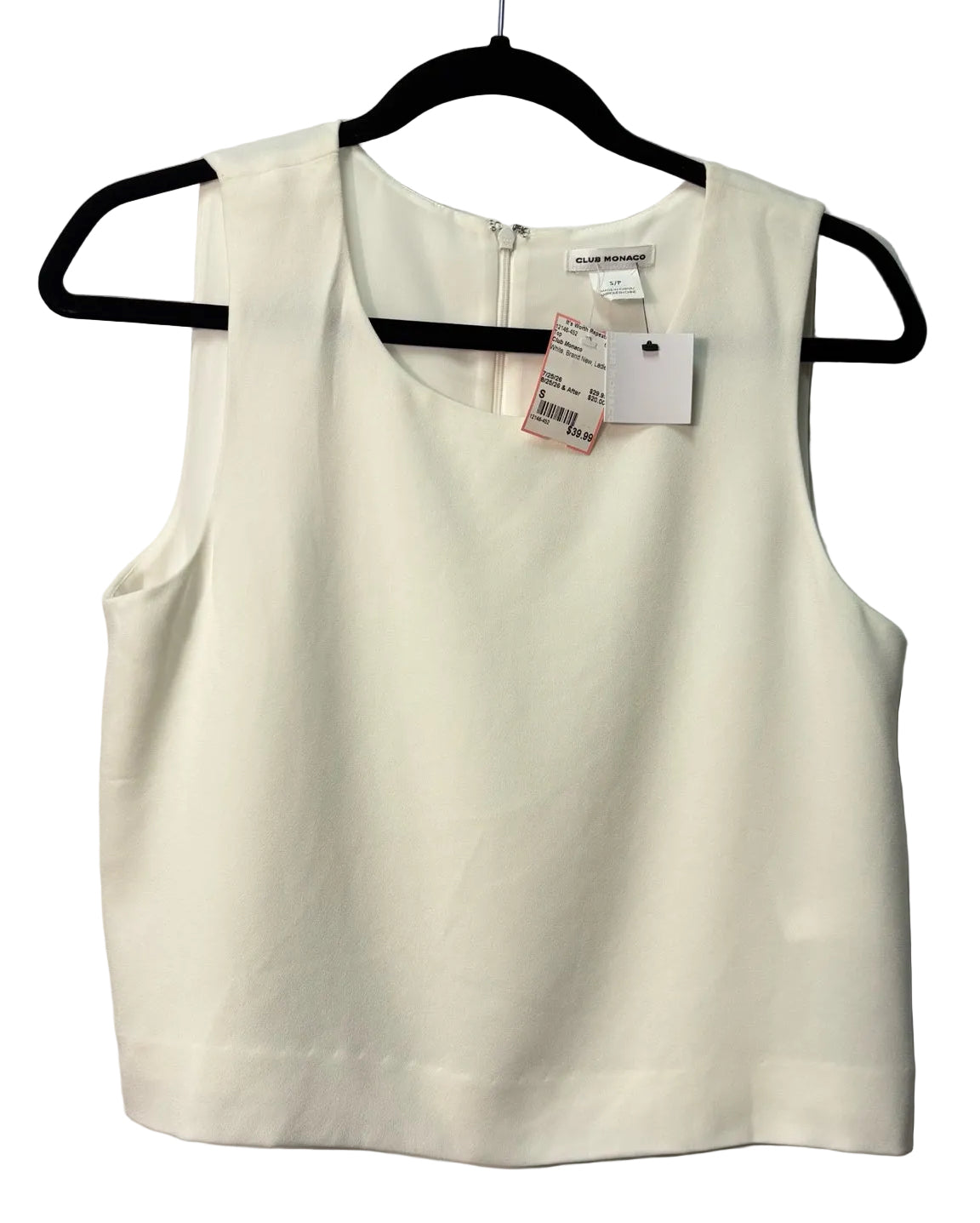Size S Club Monaco White Brand New Ladies Top