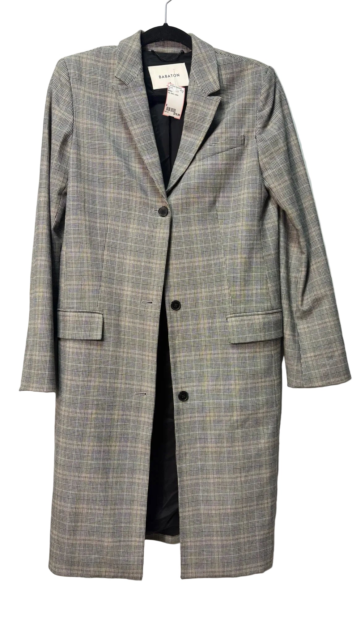 Babaton Grey Black Ladies Coat
