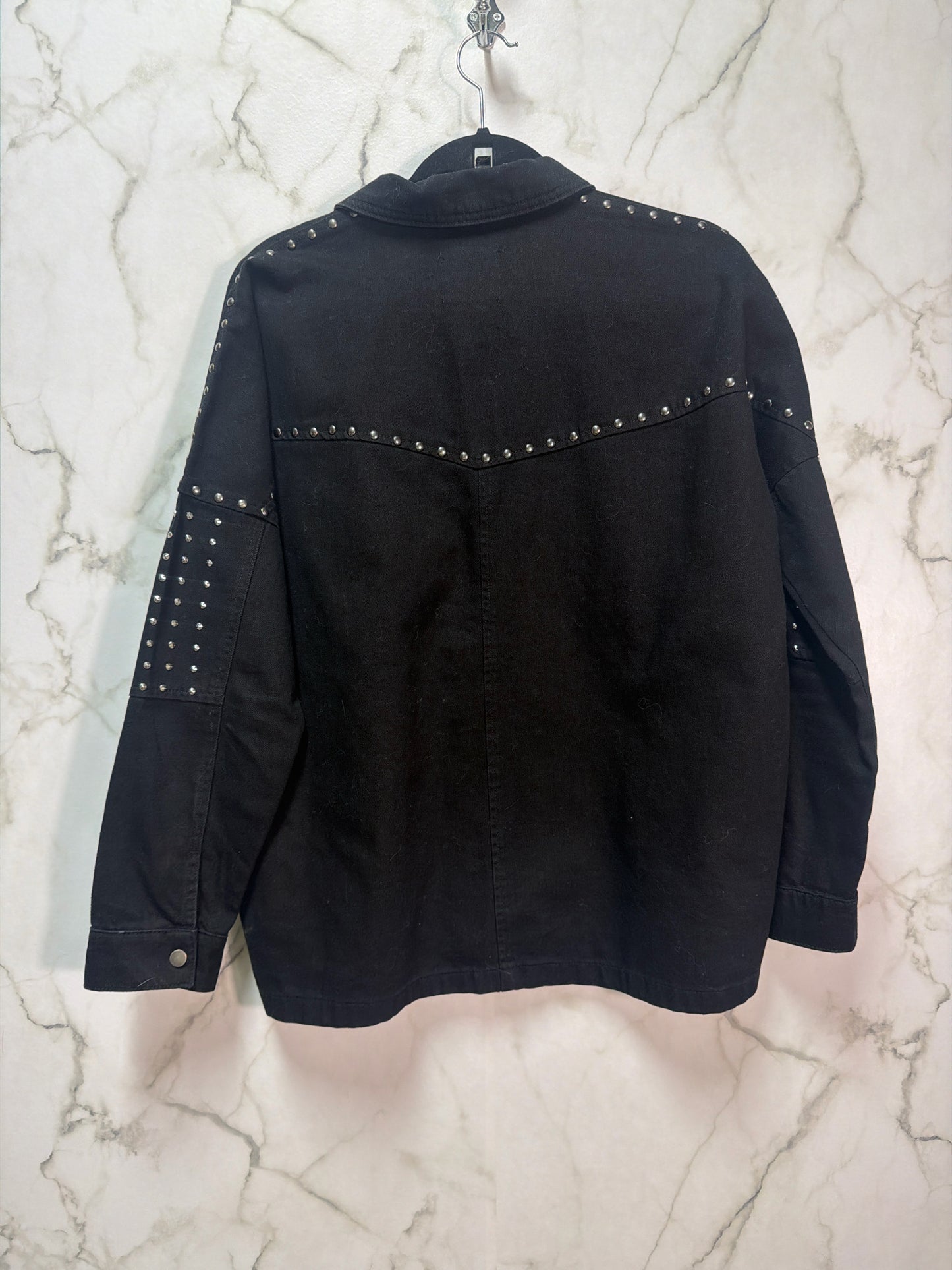 Size XS Zara Black Stud Trim Ladies Jacket