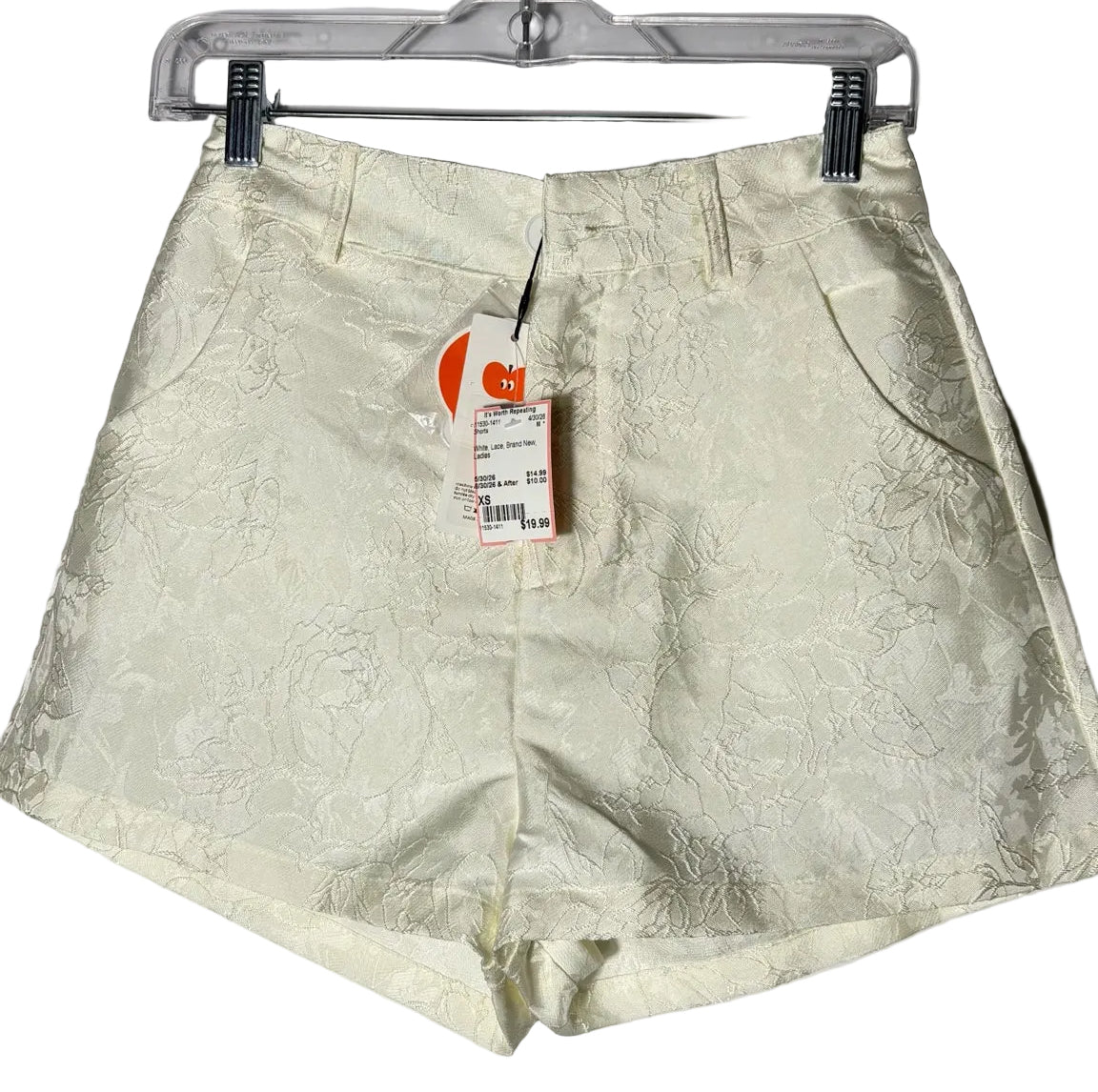 Size XS White Lace Brand New Ladies Shorts
