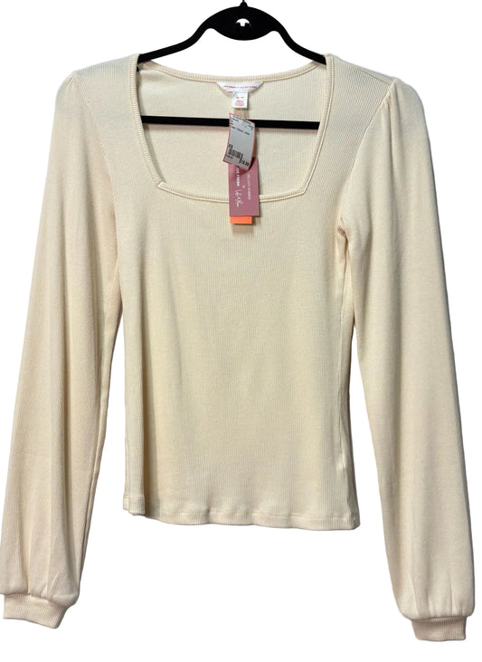 Size XS Joe Cream Ribbed Ladies Top
