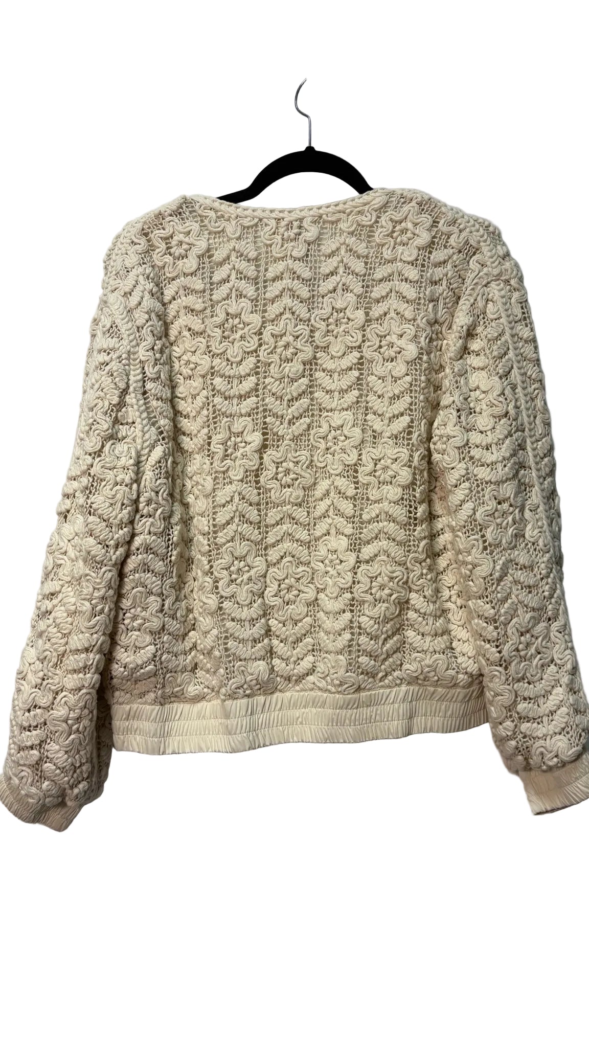 Size M RW & CO Cream Ladies Jacket