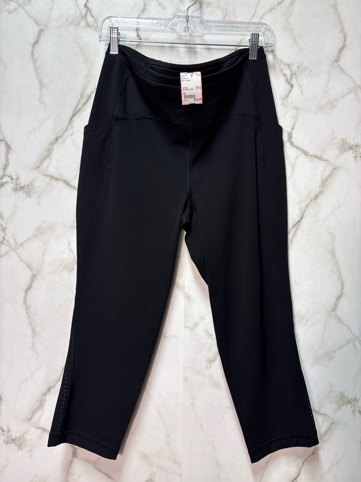 Size 12 Lululemon Black Ladies Pants