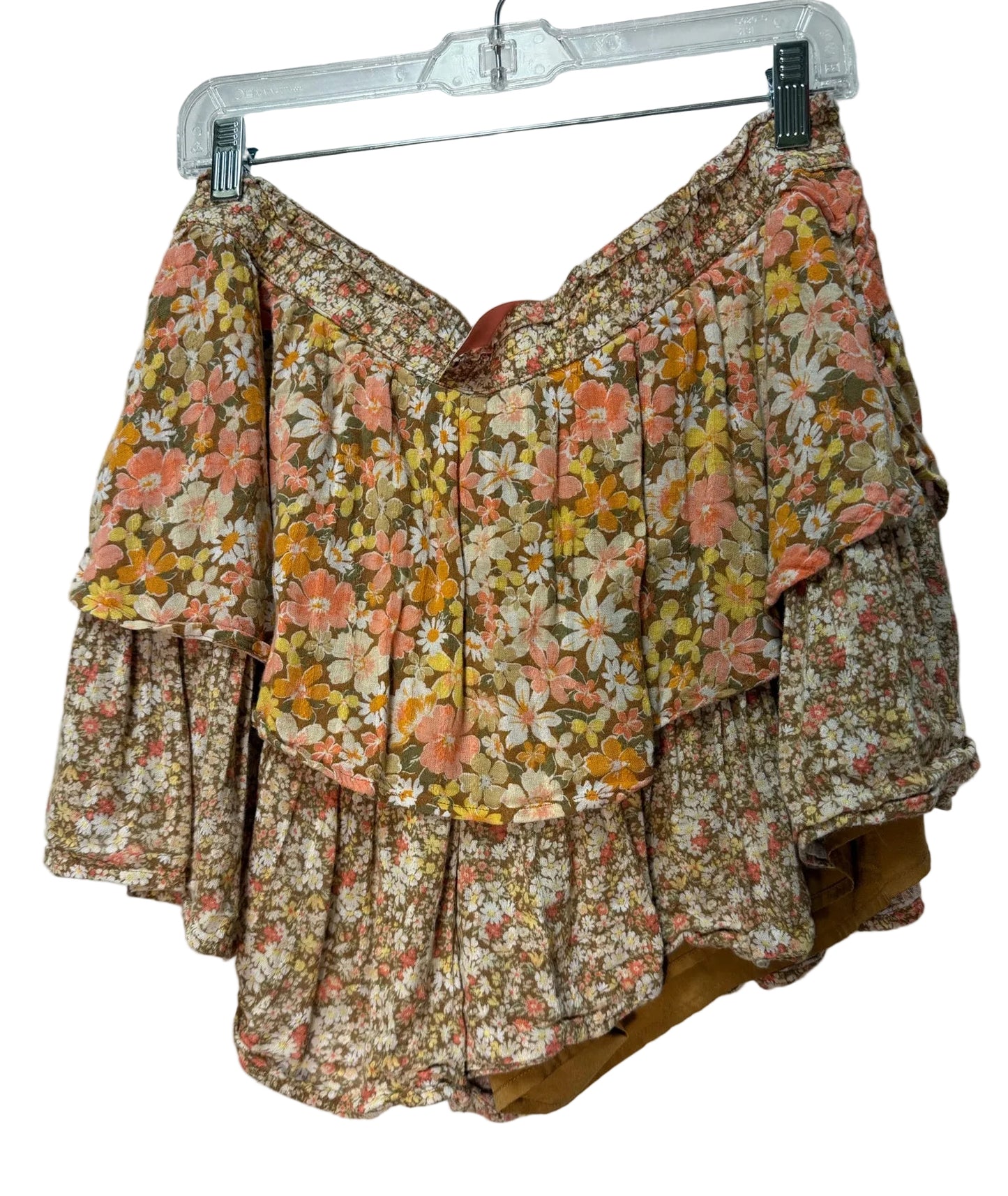 Size XL American Eagle Brown Floral Long Ladies Skort