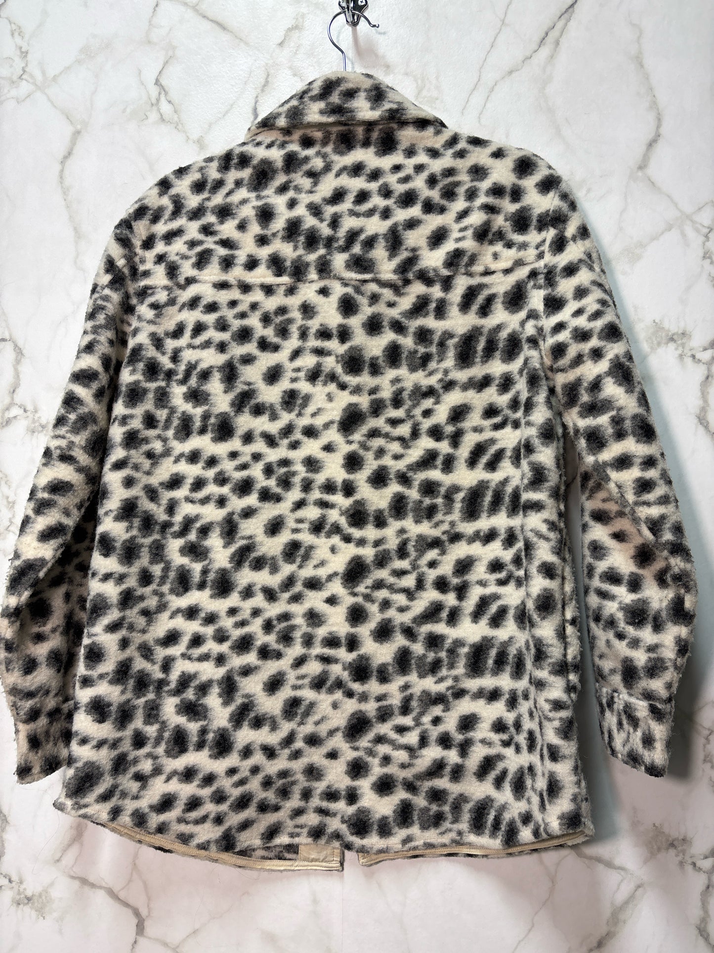 Size M Dynamite Cream Black Leopard Print Ladies Jacket