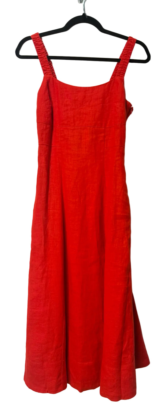 Size 0 Banana Republic Red Linen Ladies Dress