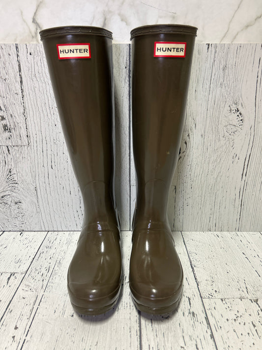 Size 6 Hunter Olive Brown Ladies Boots