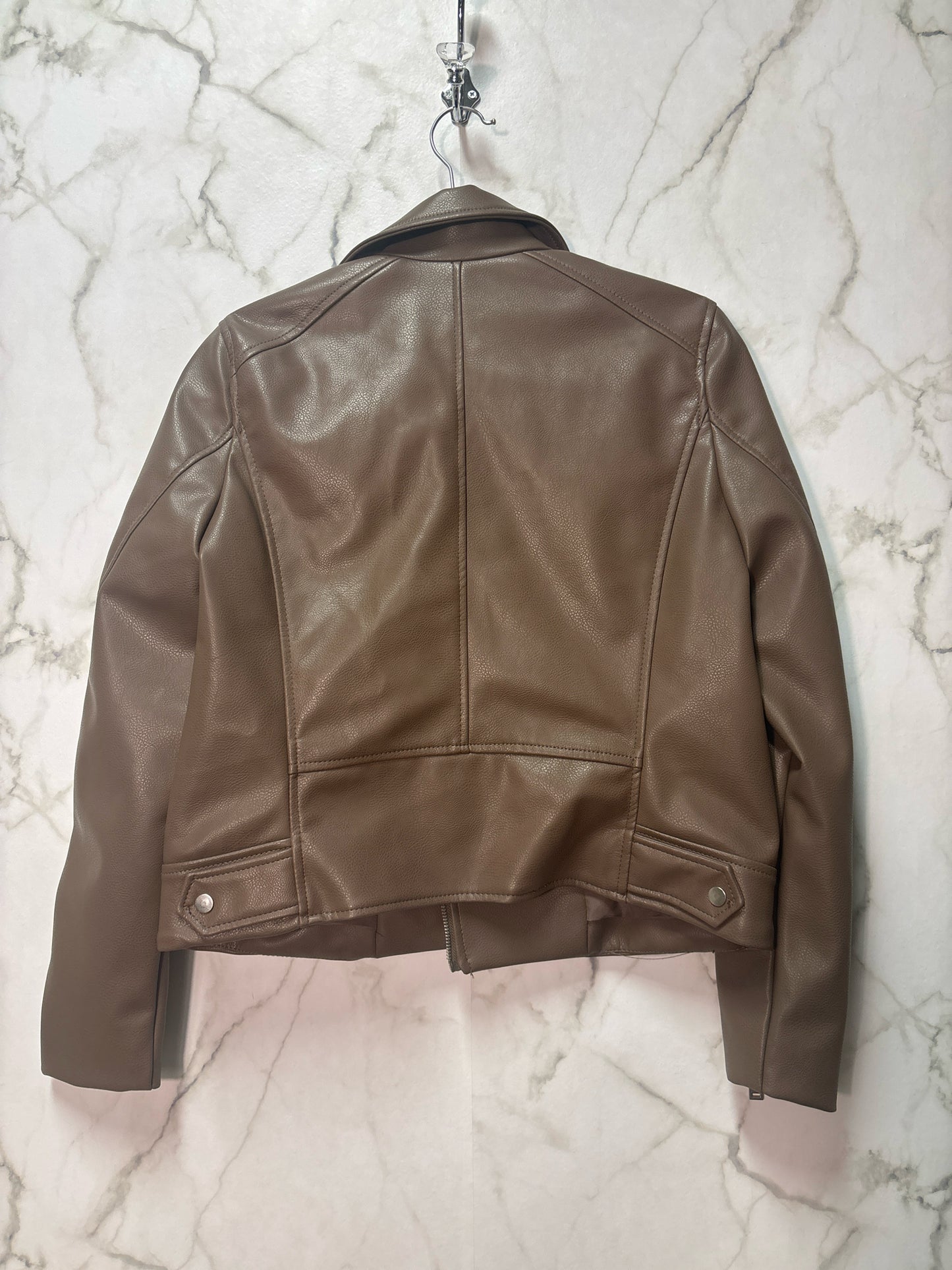 Size S H & M Brown Pleather Ladies Jacket