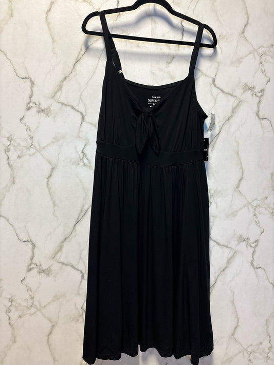 Size 2X Torrid Black Brand New Tie Ladies Dress