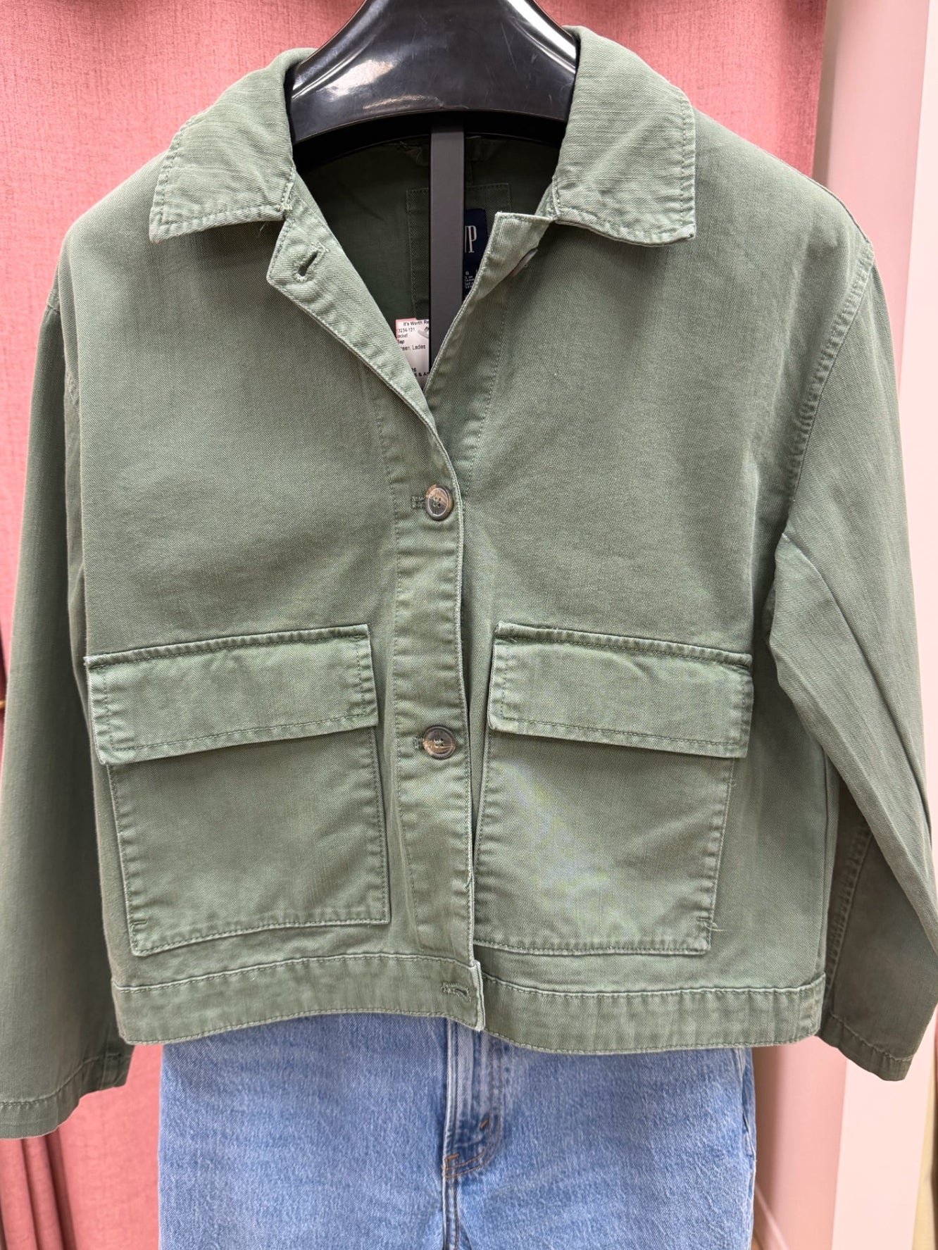 Size L Gap Green Ladies Jacket