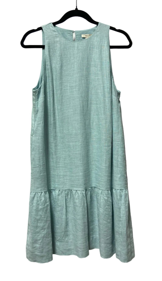 Size M RW & CO Blue Linen Ladies Dress