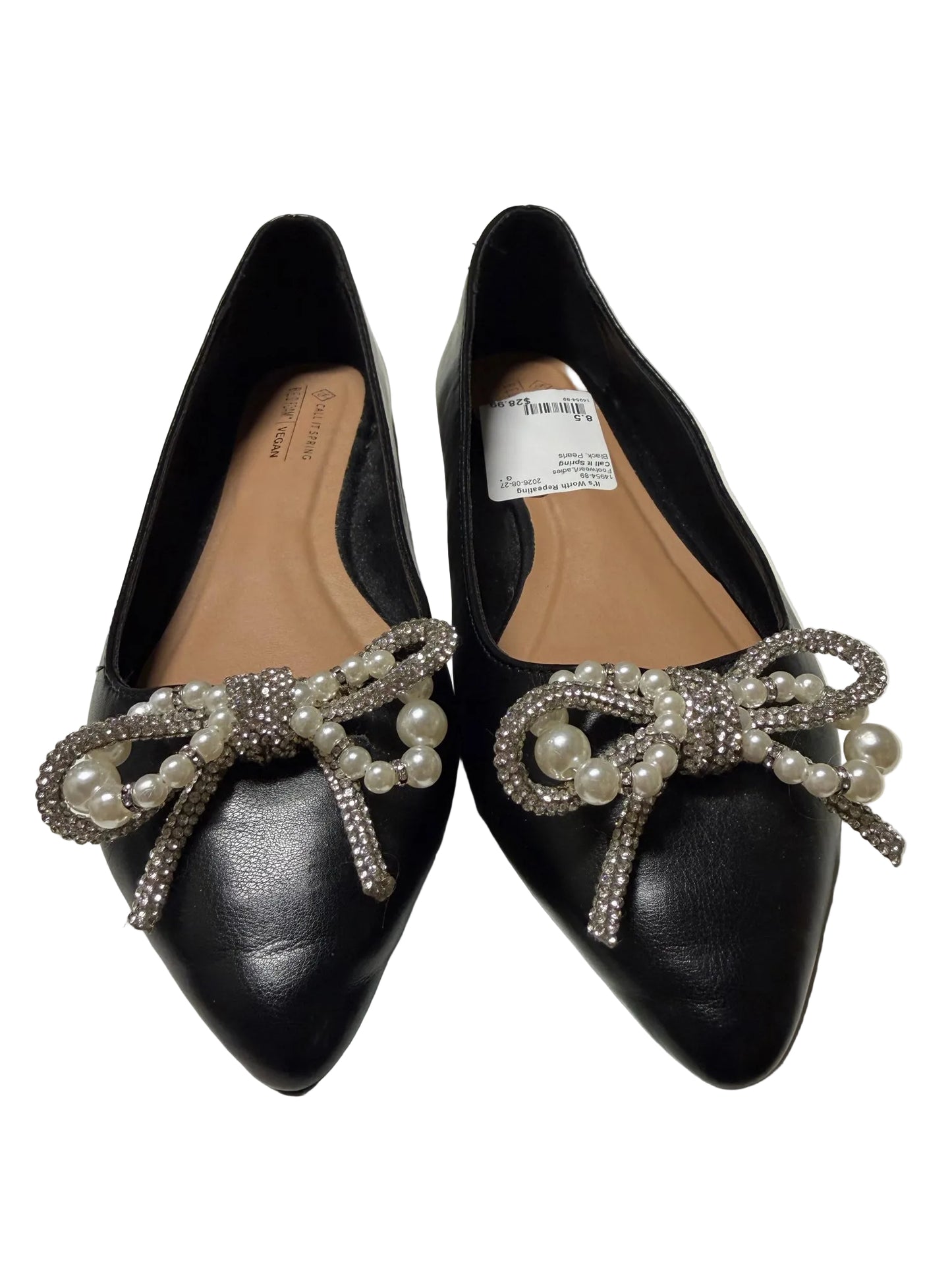 Call It Spring Black Pearls Footwear/Ladies