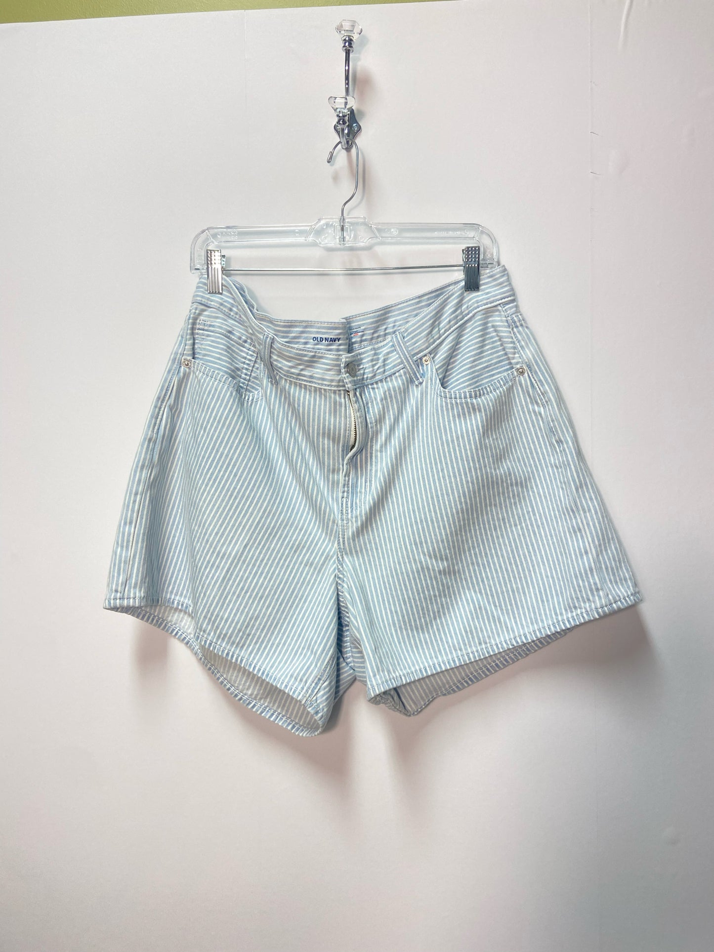 Size 14 American Eagle White Denim Stripe Ladies Shorts