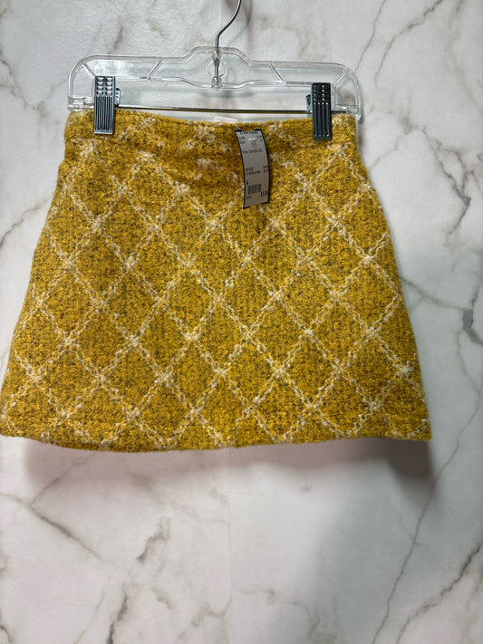 Size 4 Yellow Diamonds Girl's Skirtall
