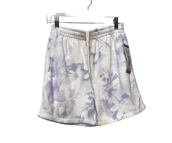 Size XS Lazypants White Purple Ladies Shorts