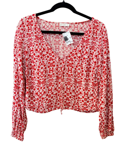 Size 34 Kookai Red White Ladies Top
