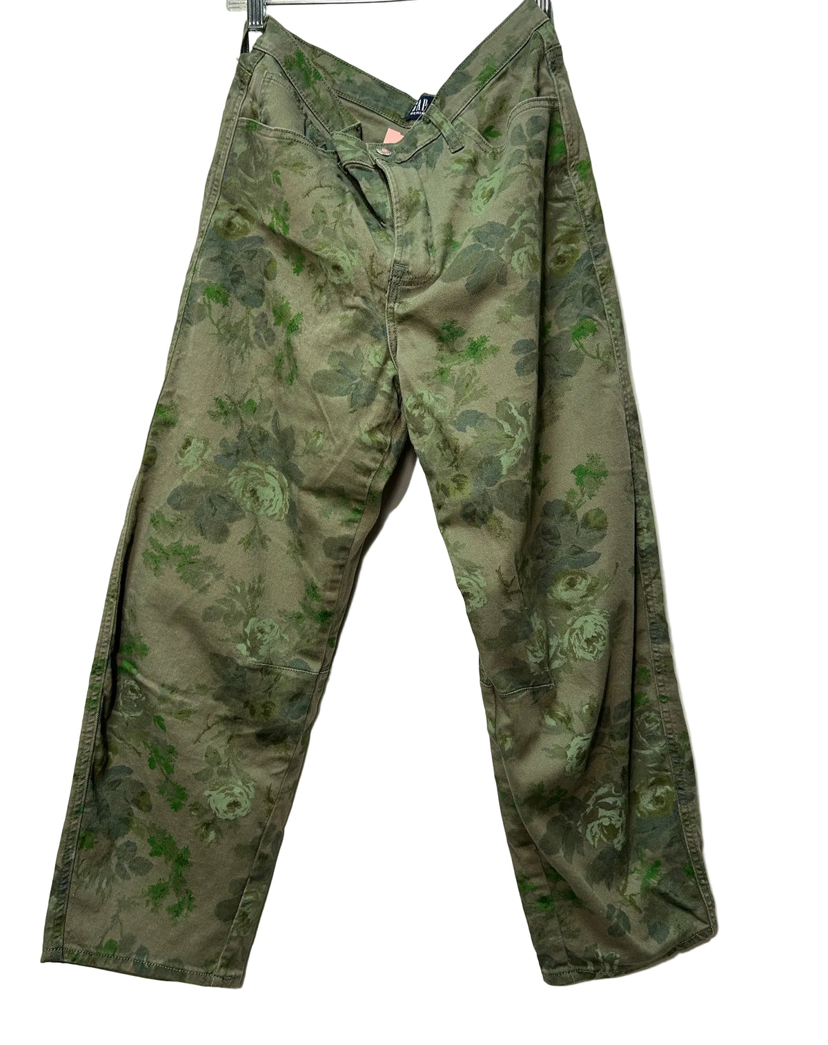 Size 12 Gap Green Floral Ladies Pants