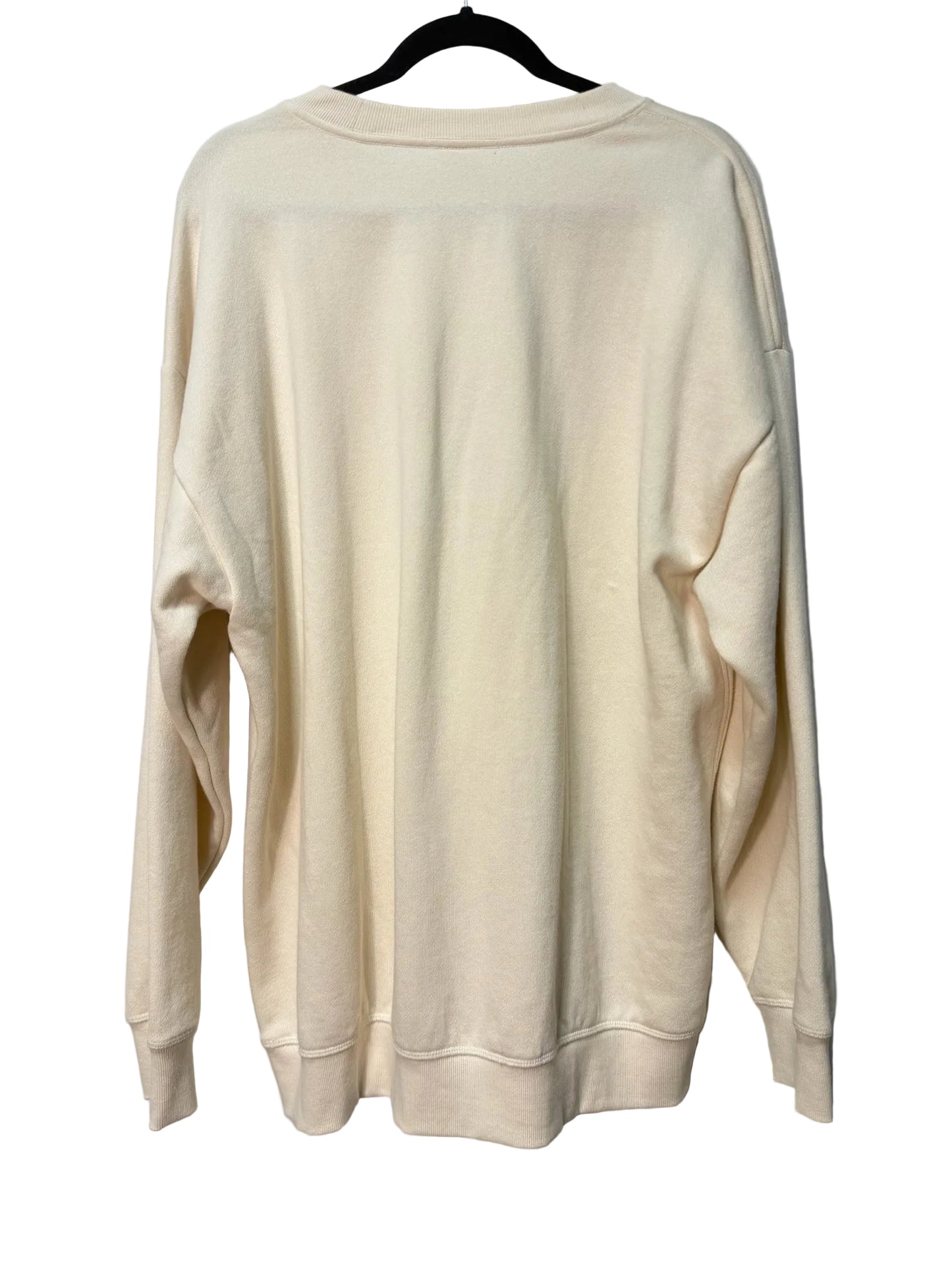 Size L pink Cream Orange Ladies Long Slvd Top