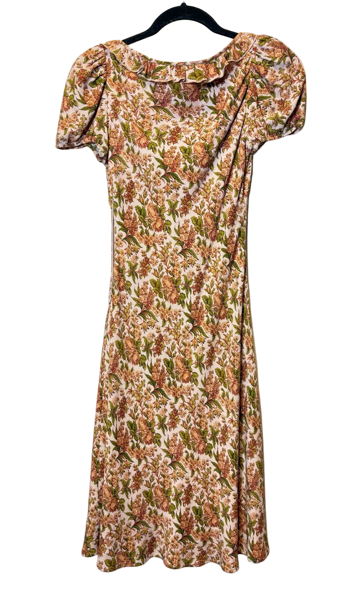 Size XXS Sunday Best Brown Green Ladies Dress