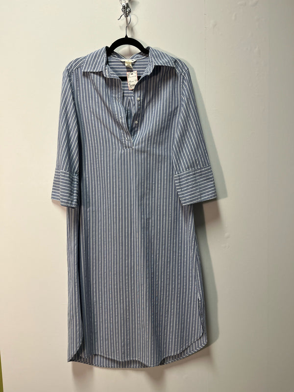 Size XS H & M Blue White Stripe Ladies Dress