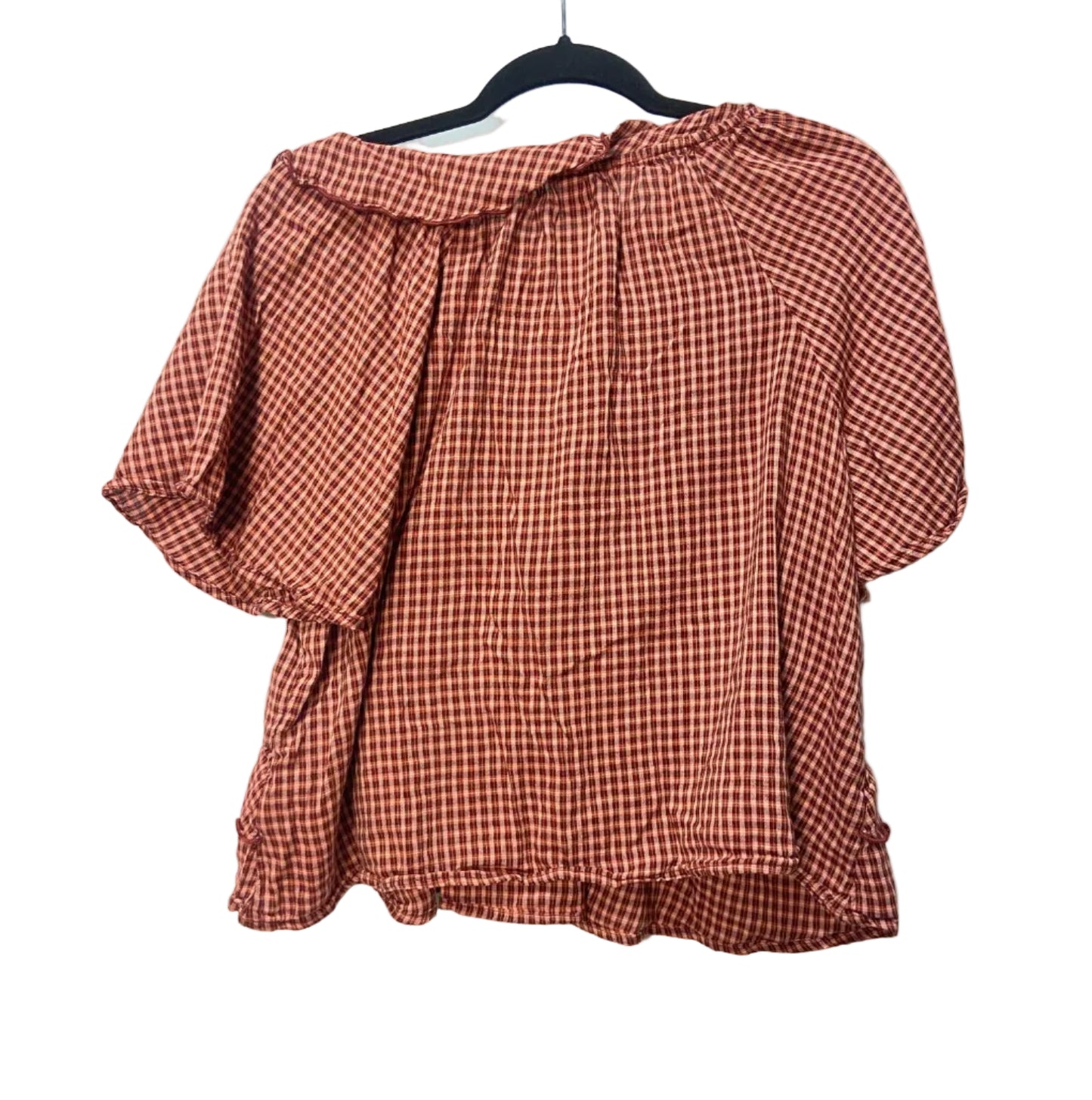 Size L Old Navy Red Plaid Ladies Top