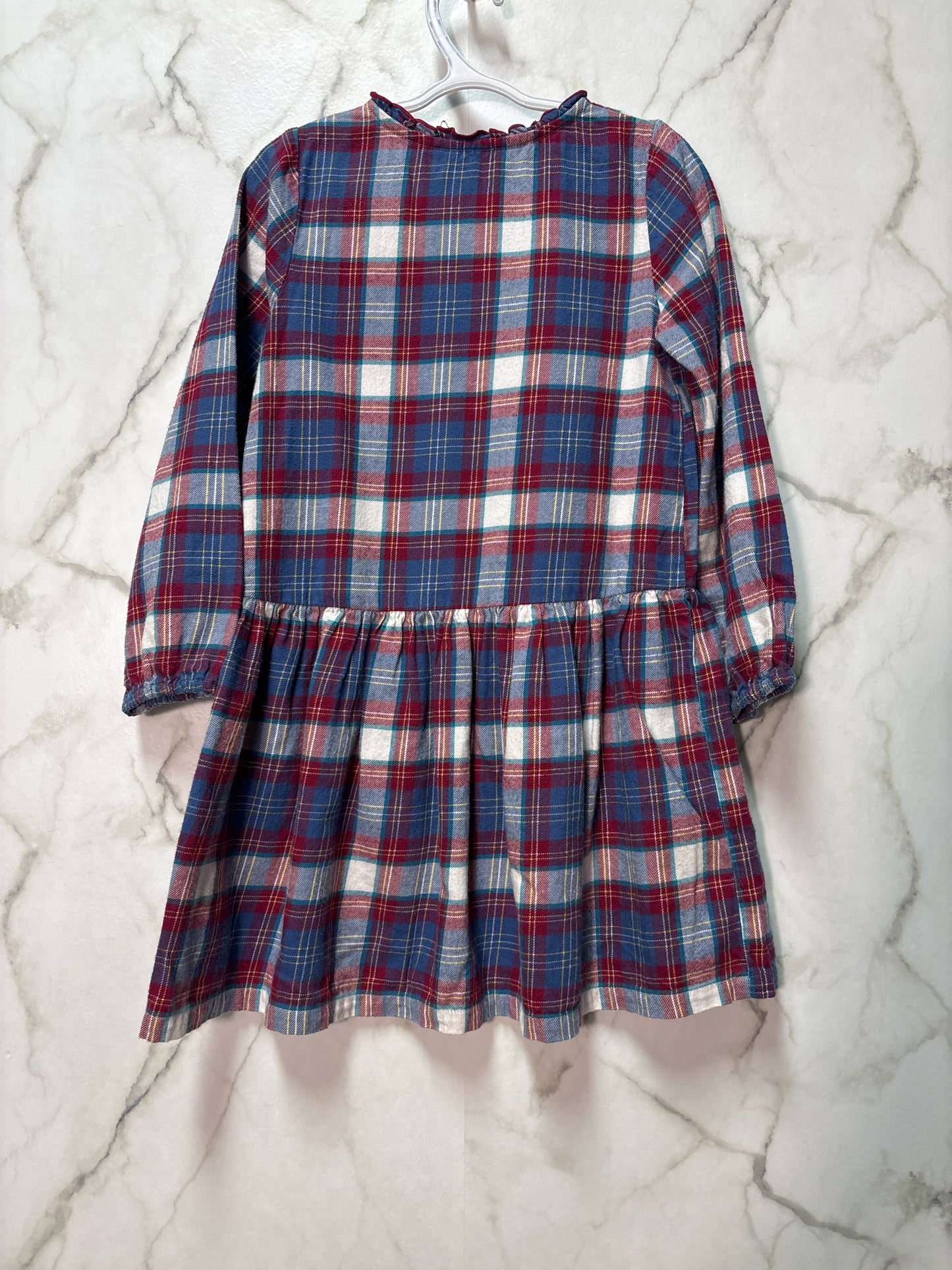 Size 6 Red Blue Checkered Girl's Dress