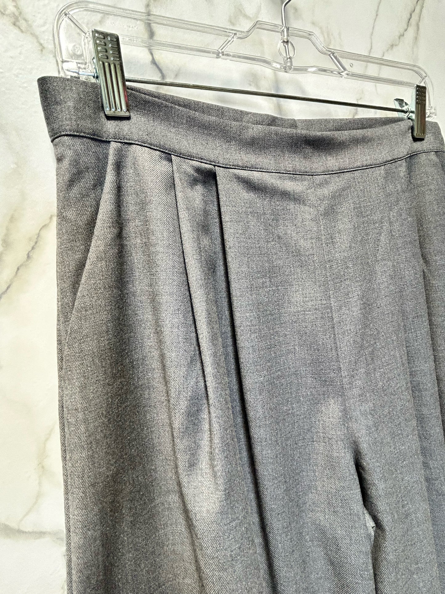 Size 8 Grey Floral Silk Ladies Pants