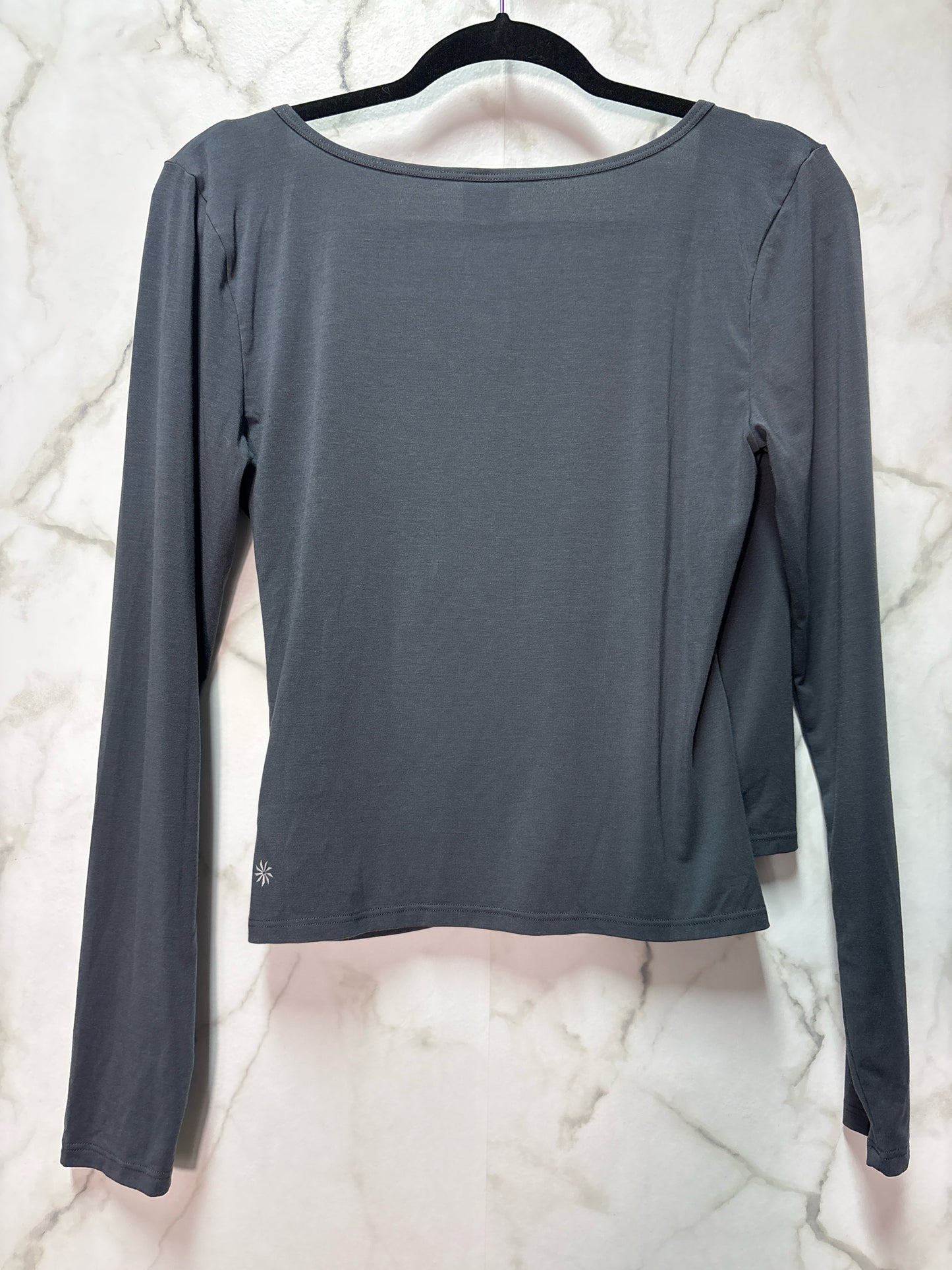 Size M Athleta Grey cropped Ladies Cardi