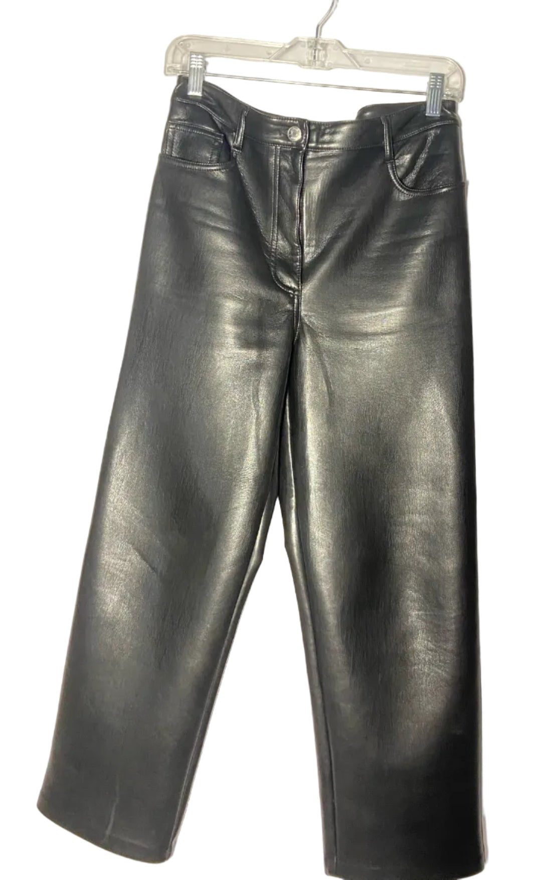 Size 6 Wilfred Black Leather Ladies Pants