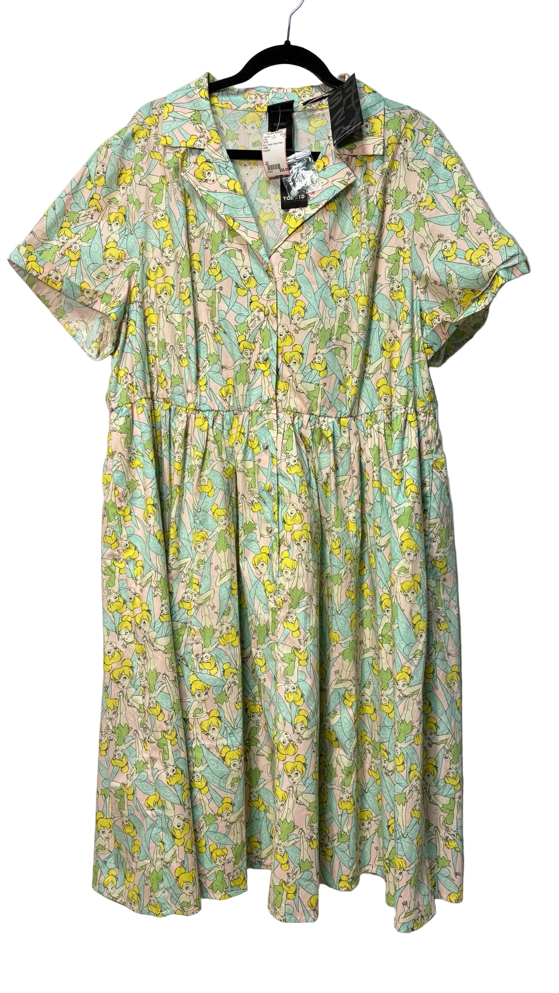 Size 22 Torrid Blue Green Brand New Ladies Dress