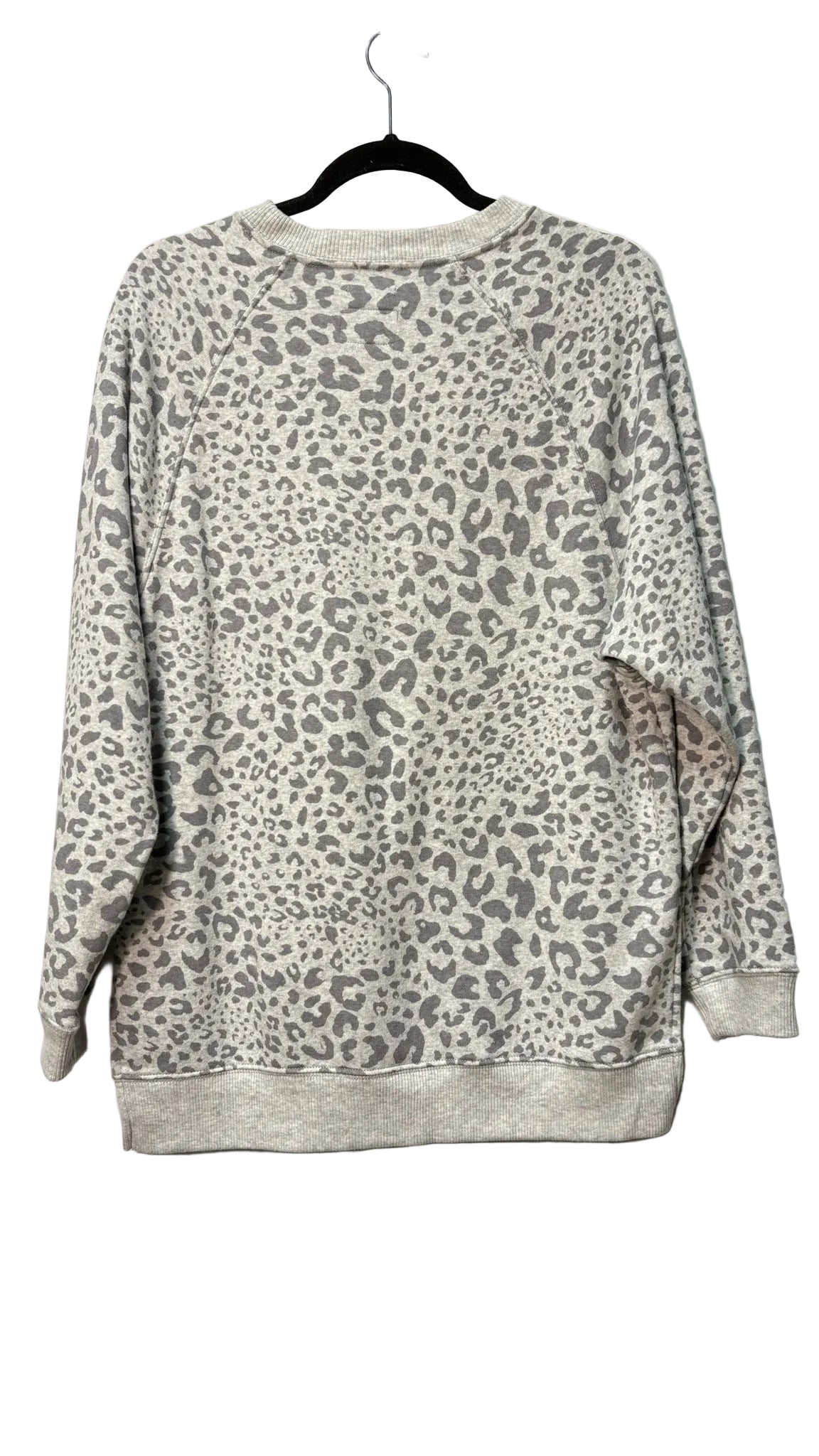 Size XS American Eagle Grey Leopard Print Ladies Sweater