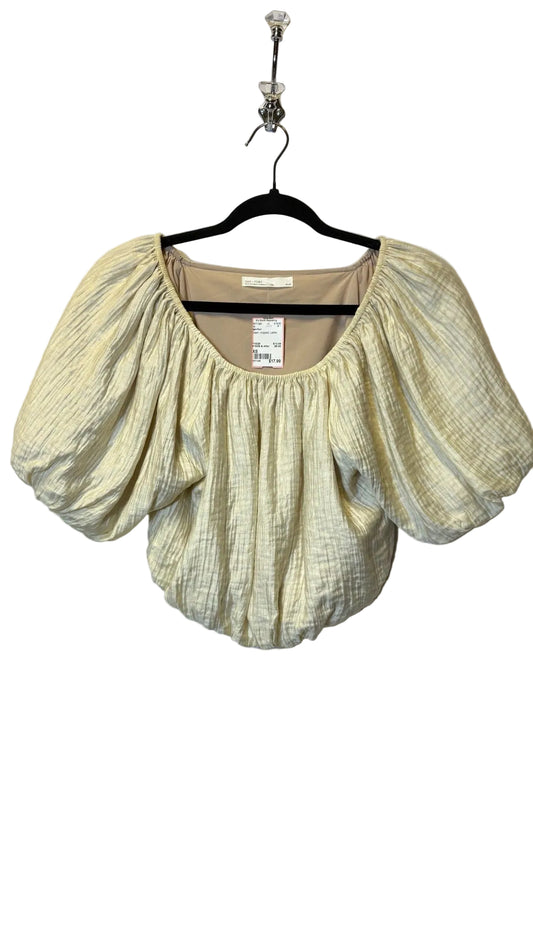Size XS Oak+Fort Cream cropped Ladies Top
