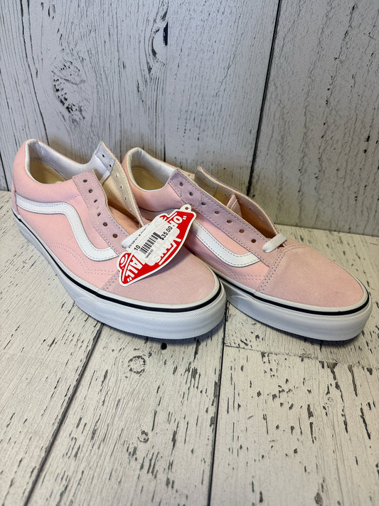 Size 10 Vans White Ladies Footwear/Ladies