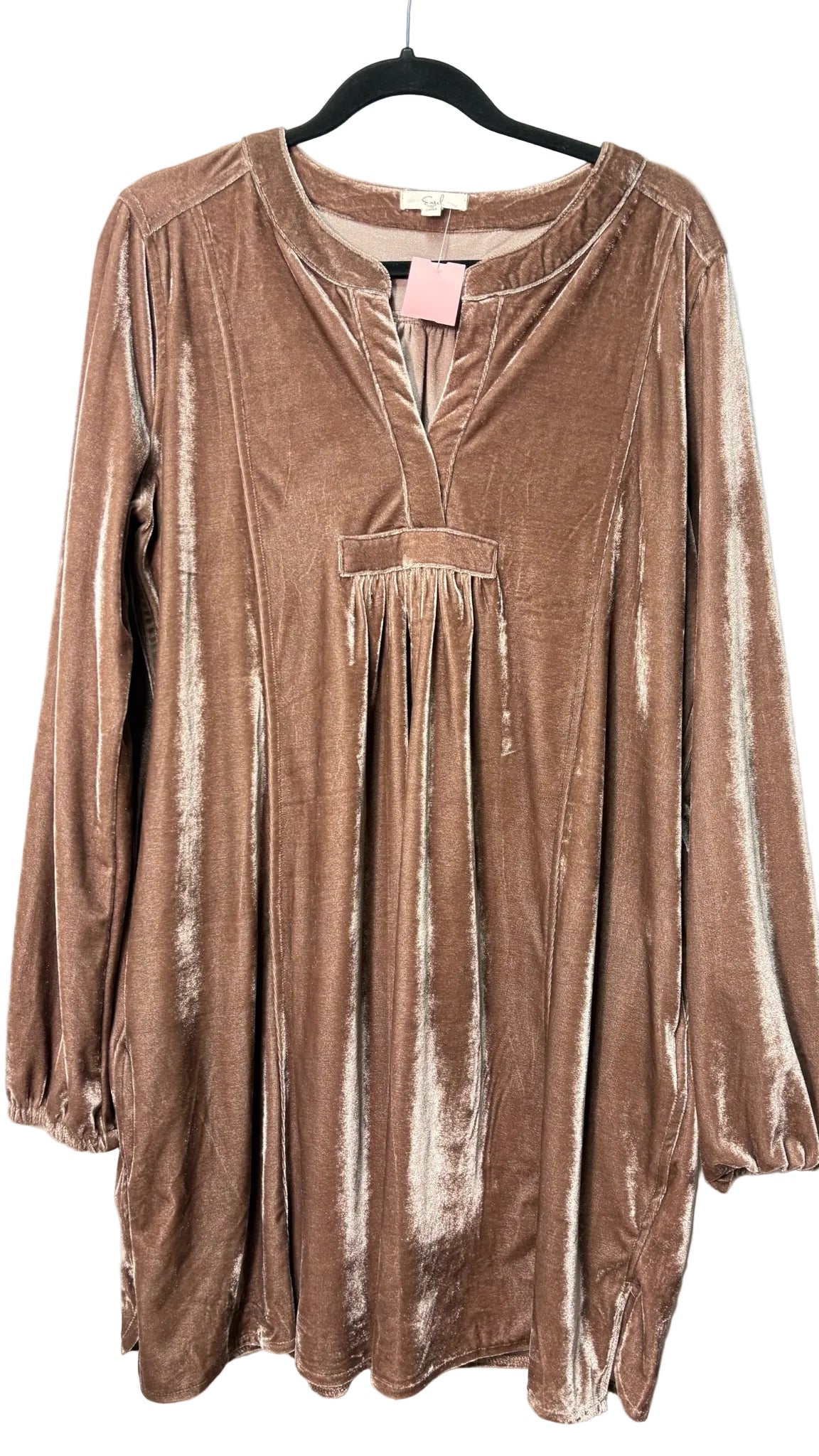 Size M Easel Bronze Velvet Ladies Dress