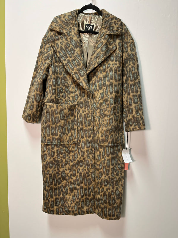 Ugg Brown Light Brown Animal Print Ladies Coat