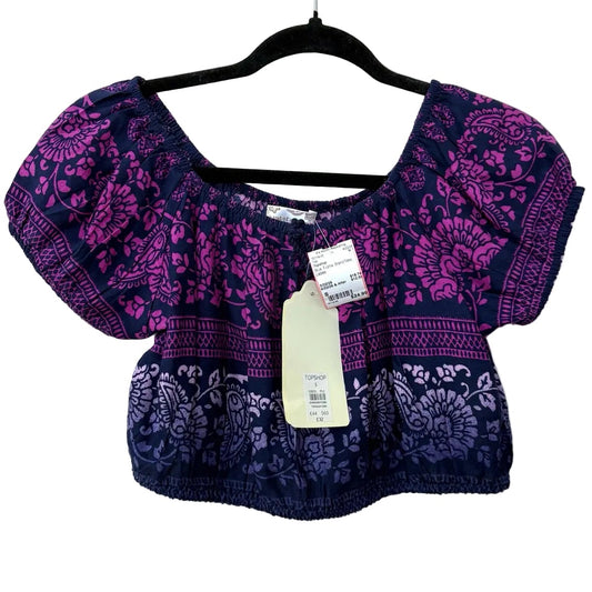 Size S Topshop Blue Fushia Brand New Ladies Top