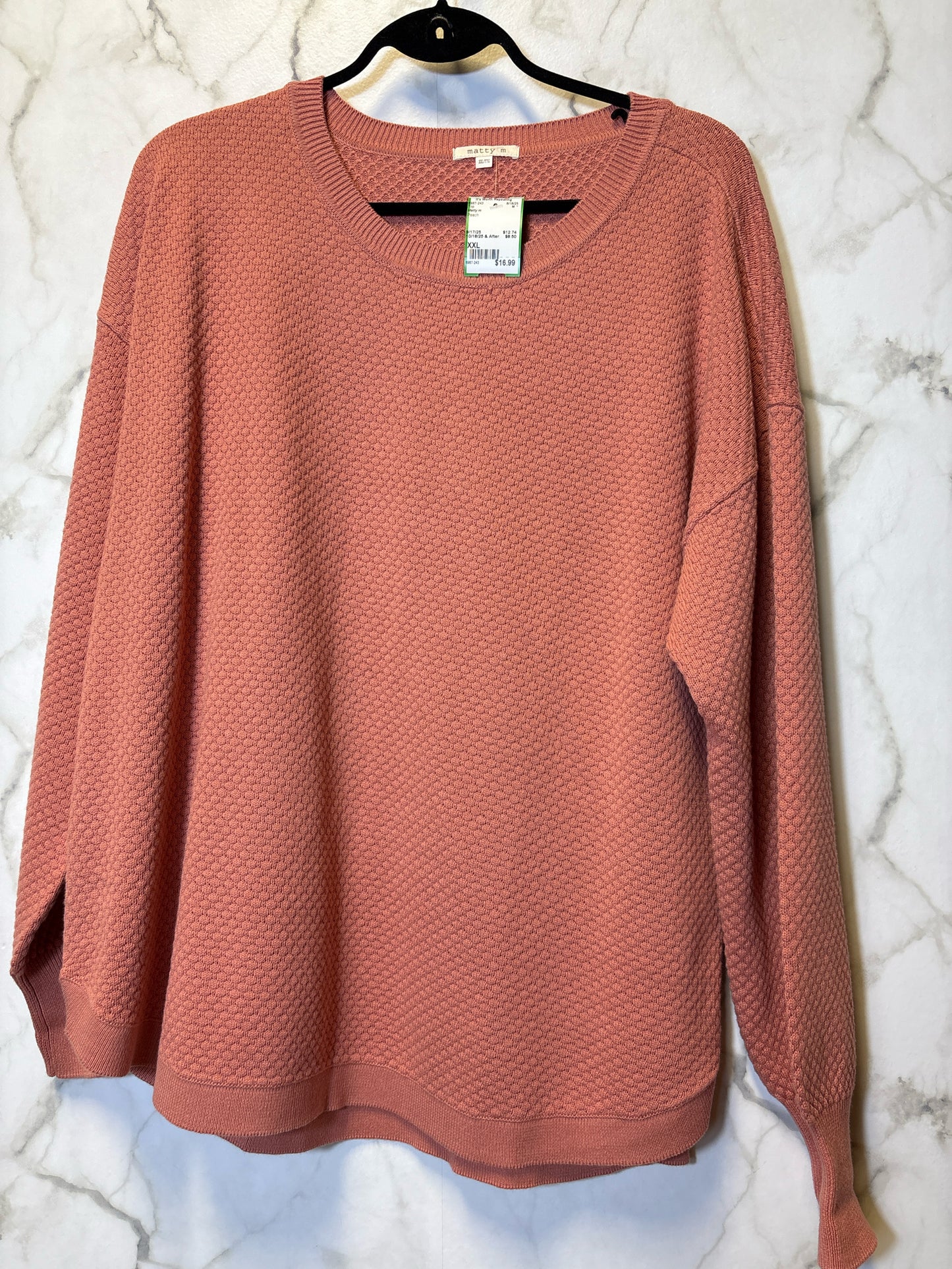 Size XXL Matty m Peach Top