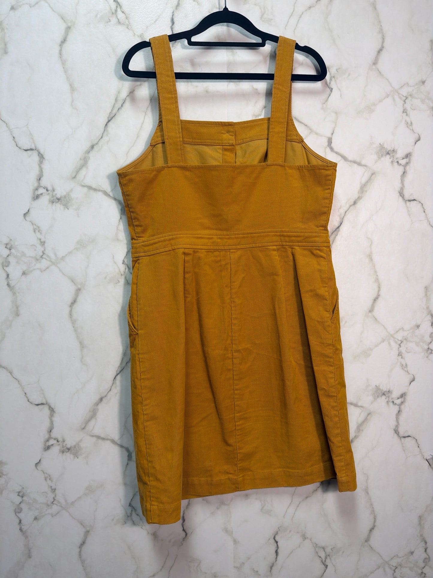 Size 8 J.Crew Yellow buttons Ladies Dress