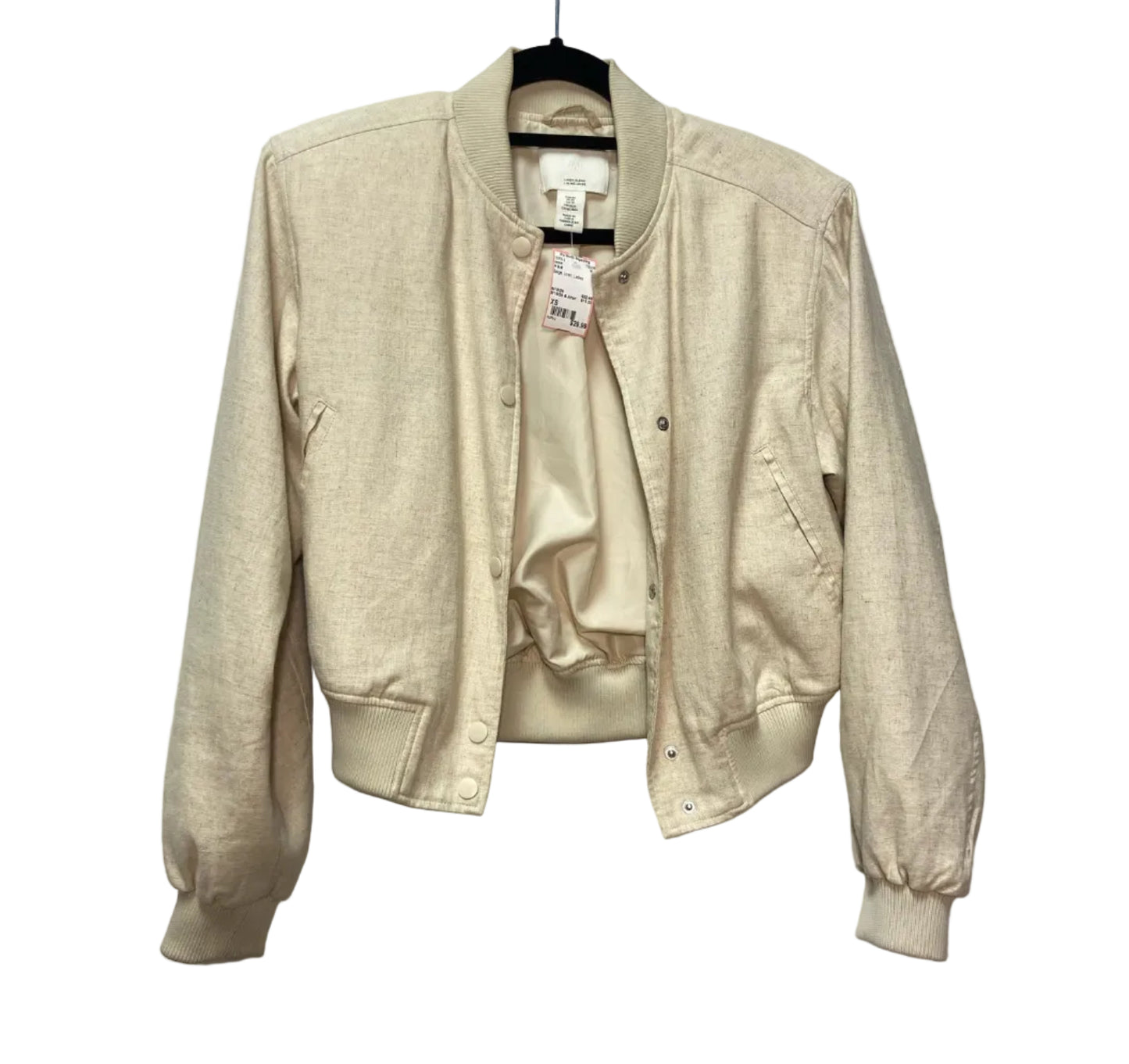 Size XS H & M Beige Linen Ladies Jacket