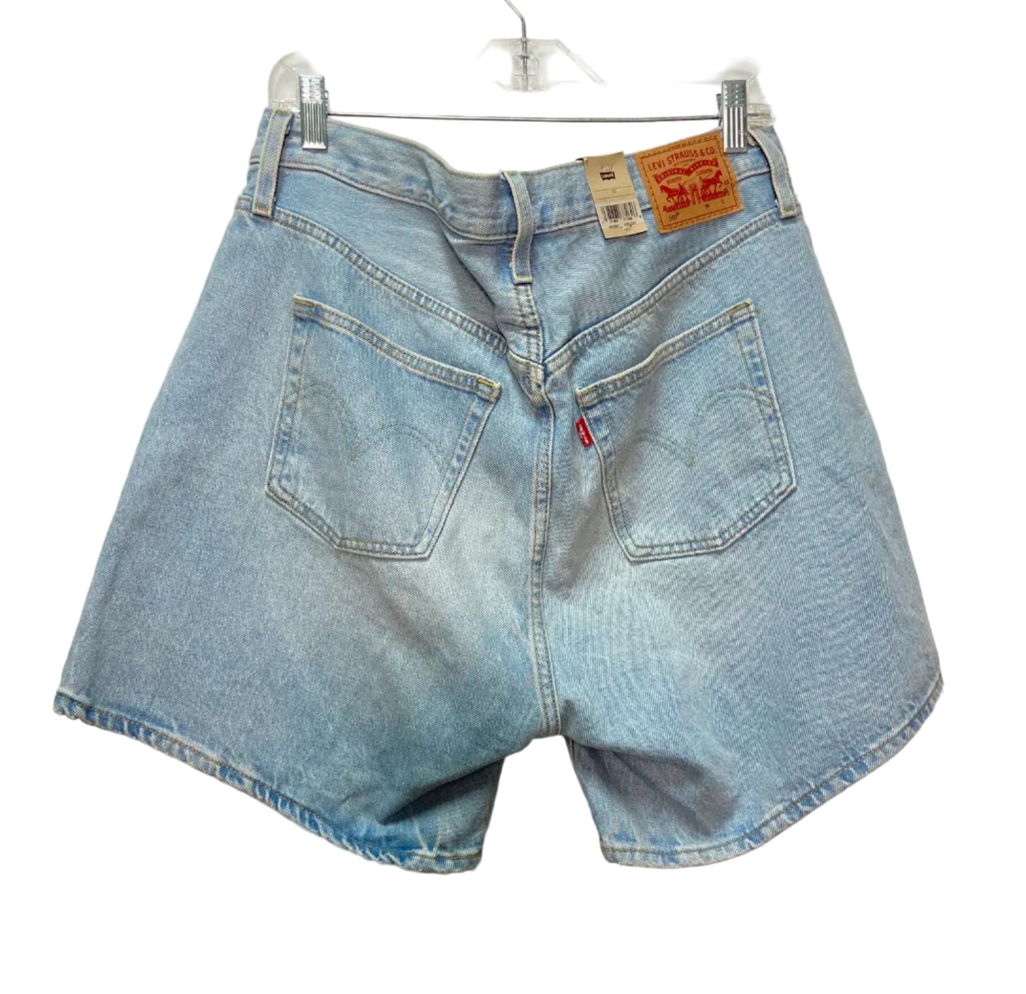 Size 33 Levis Blue Denim Brand New Ladies Shorts