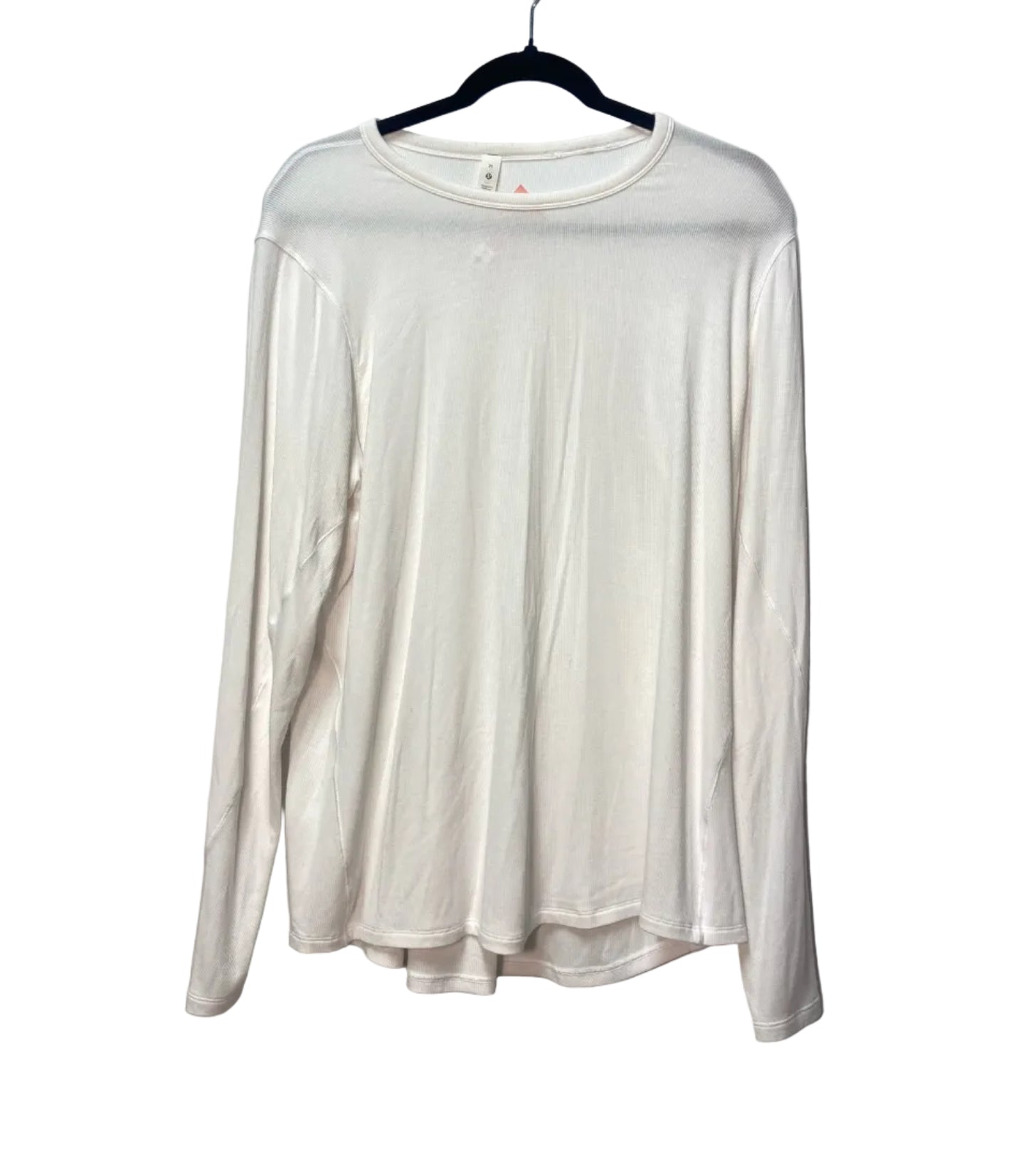 Size L Lululemon White Ladies Shirt