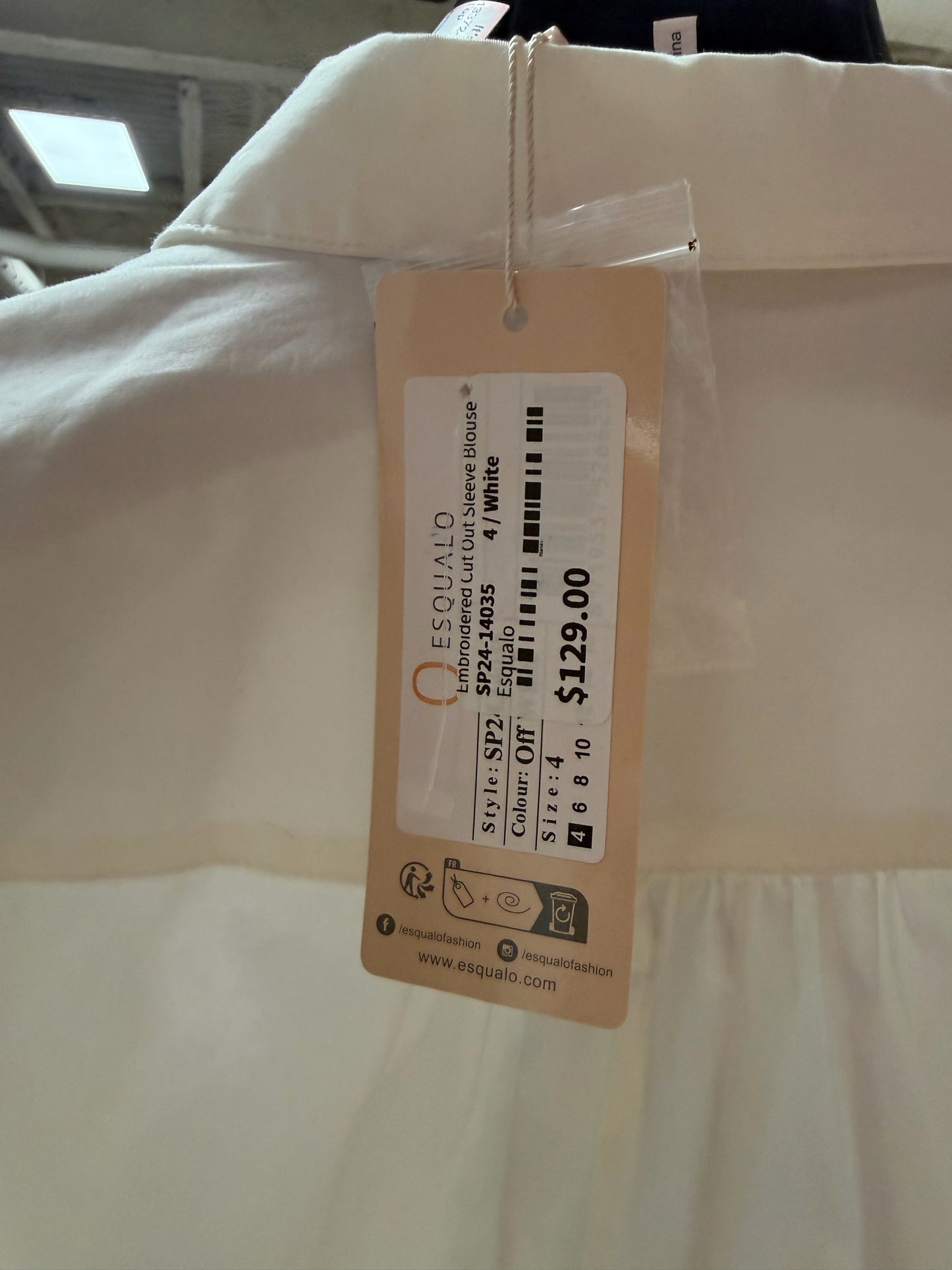 Size S White Brand New Ladies Top