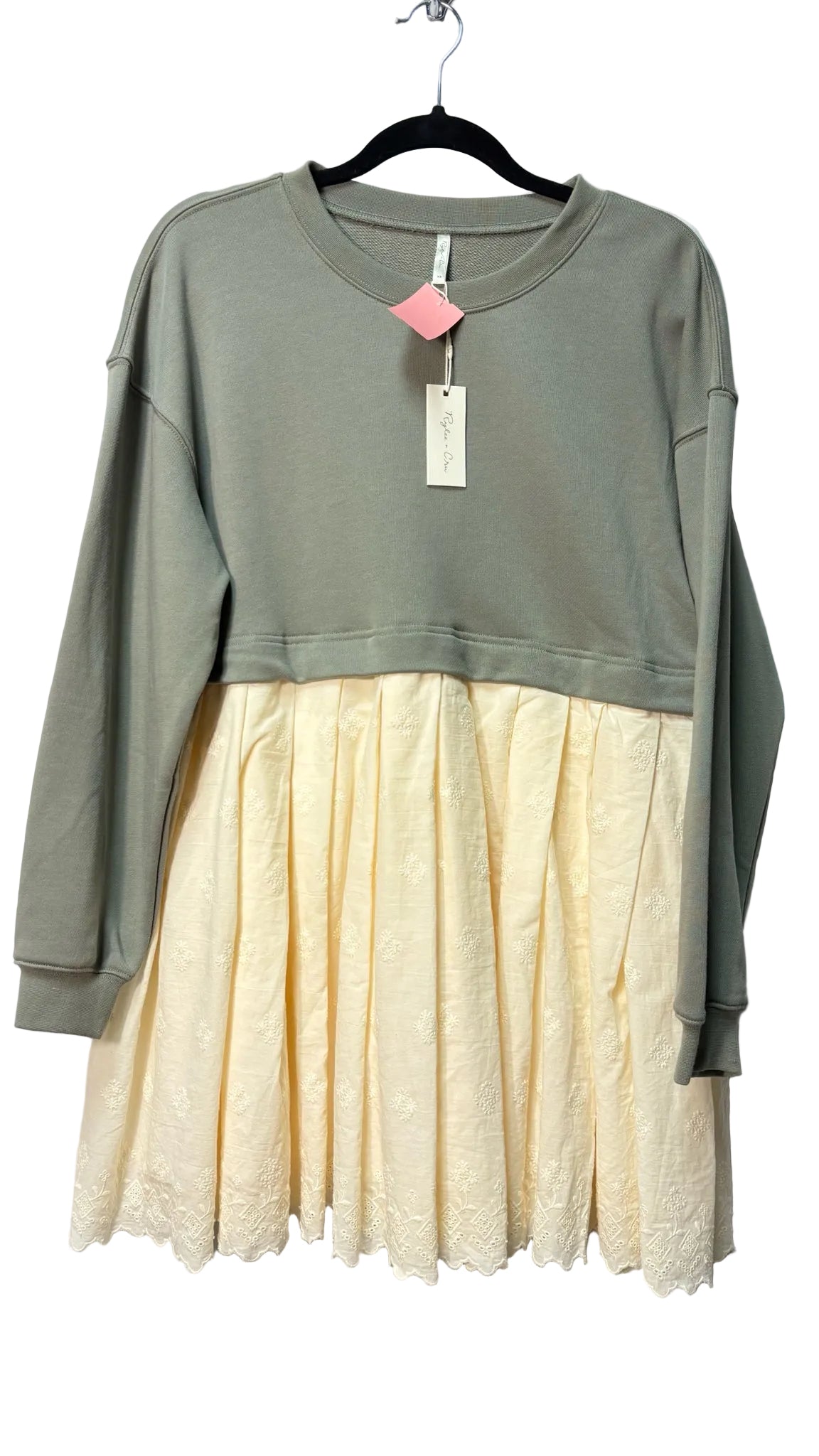 Size XS Rylee + Crew Cream Green Ladies Dress
