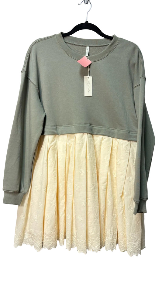 Size XS Rylee + Crew Cream Green Ladies Dress