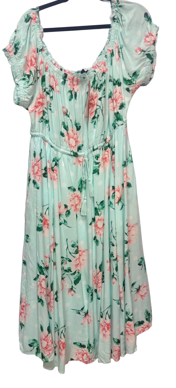 Size 3 Torrid Mint Brand New Floral Ladies Dress