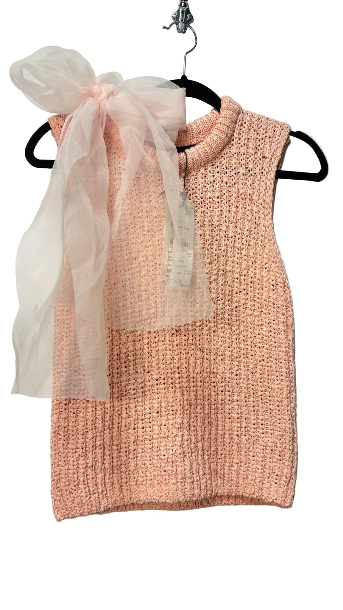 Size M Zara Peach Ladies Knit Top