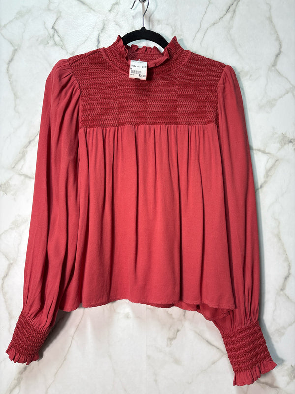 Size M Wilfred Coral ruching Ladies Top