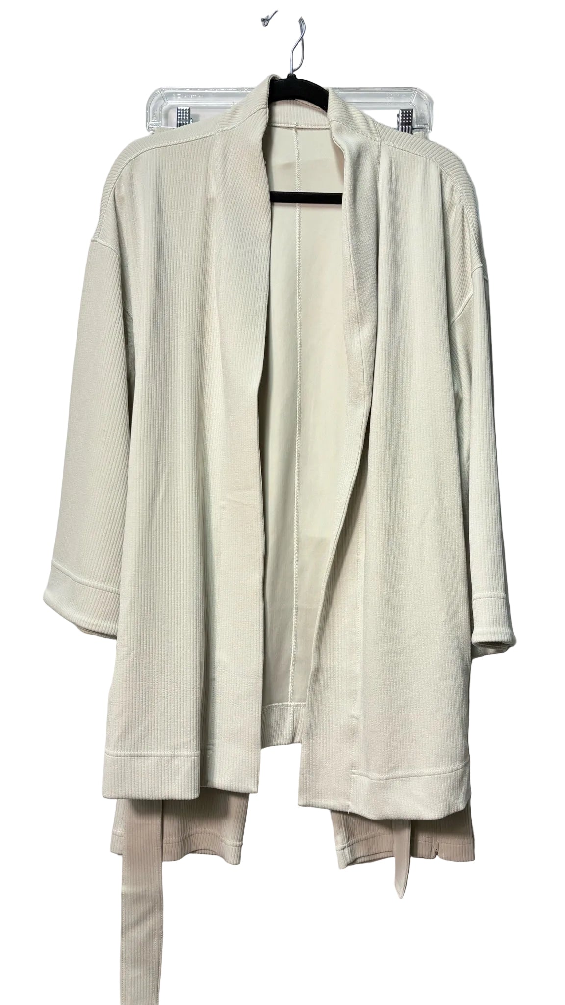 Size 8 Lululemon Cream Ribbed Ladies 2PC Jacket & Pant