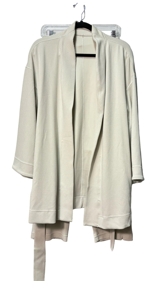 Size 8 Lululemon Cream Ribbed Ladies 2PC Jacket & Pant