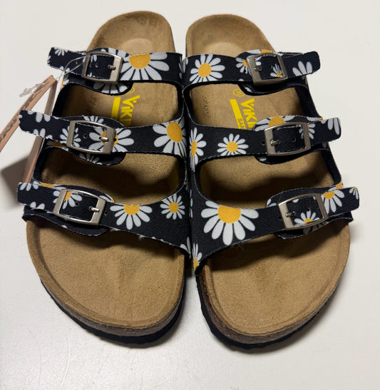 Viking Black Floral Brand New Ladies Sandals